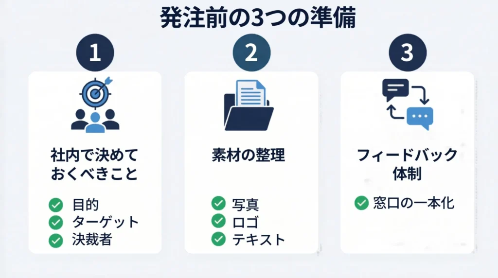 発注者がやるべき3つの準備