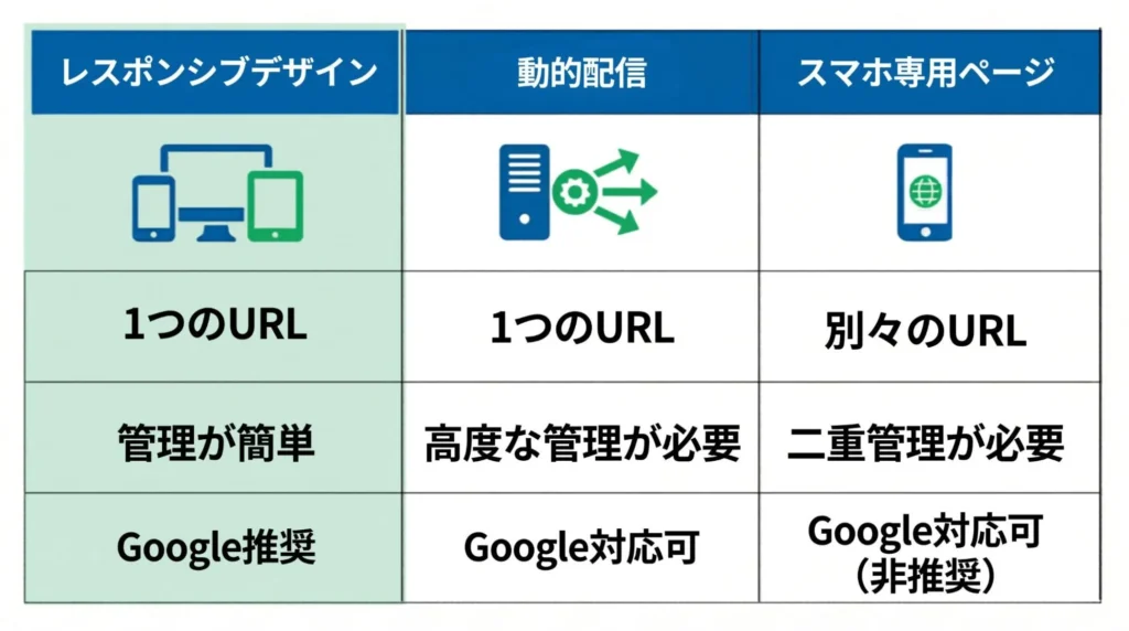 ホームページをスマホ対応にする3つの方法