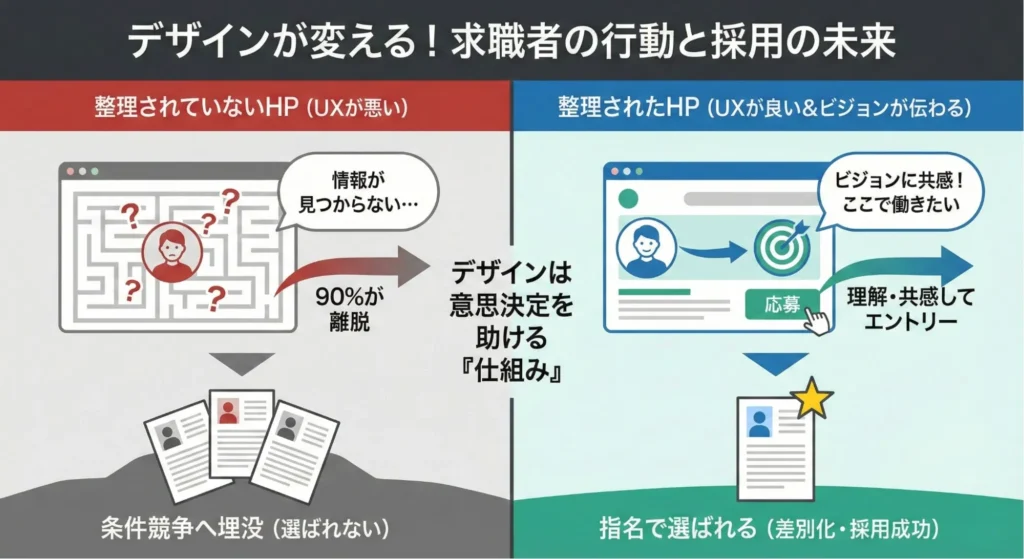 デザインが変える！求職者の行動と採用の未来