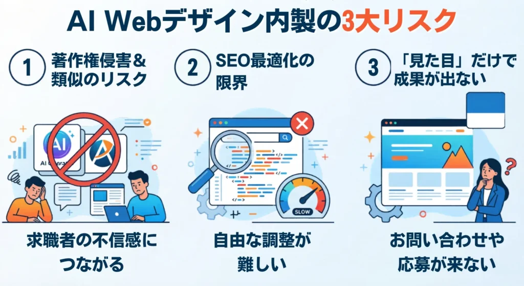 AIでWebデザインを内製する3つのリスク