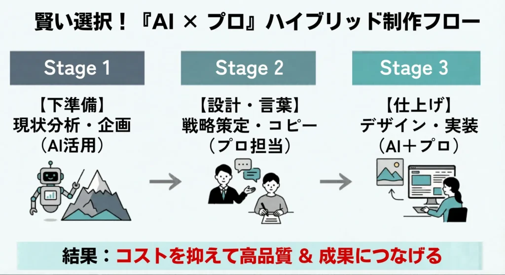 賢い担当者はこう使う！「AI×プロ」ハイブリッド制作フロー